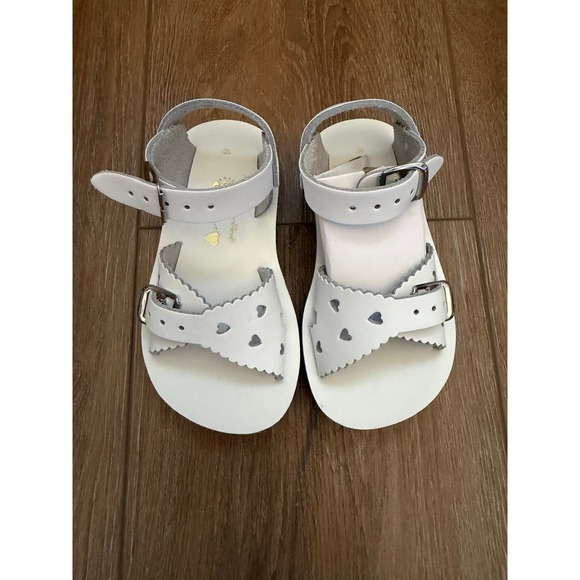 NEW Sunsan Sweetheart White Sandals Sz 6 - Picture 2 of 3